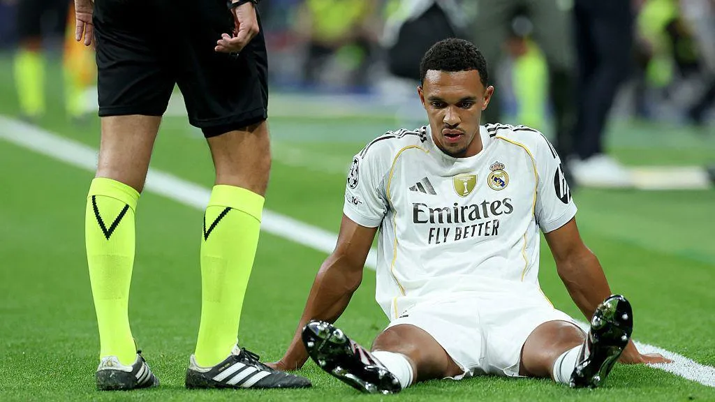 The English defender sustains premature injury in Real Madrid UCL match